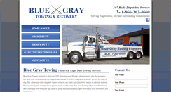 Desktop Screenshot of bluegraytowing.com
