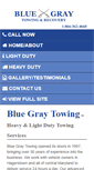 Mobile Screenshot of bluegraytowing.com