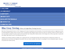Tablet Screenshot of bluegraytowing.com